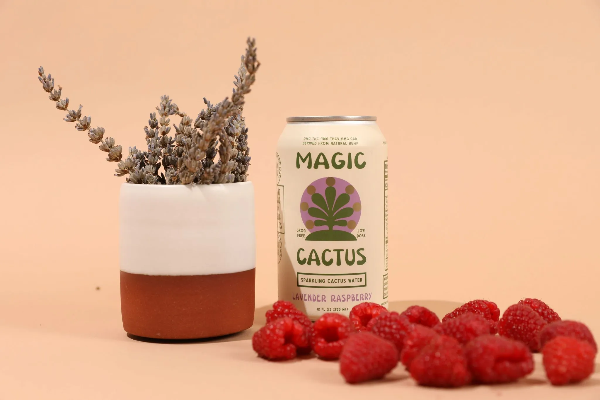 Lavender Raspberry Magic Cactus Drink